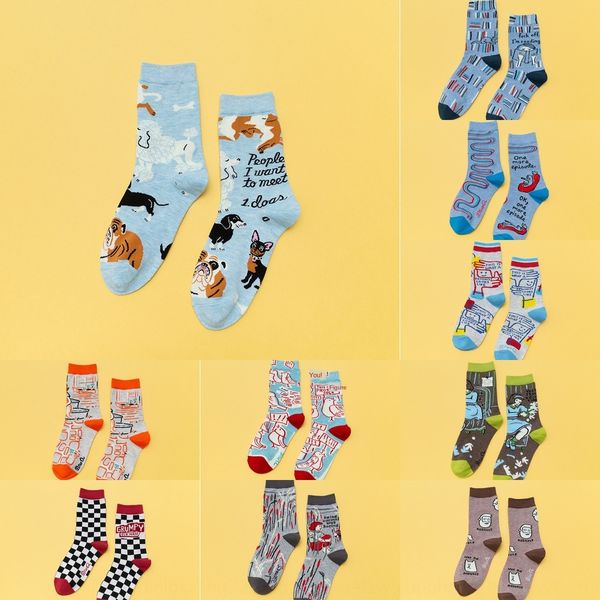 20 autumn winter new children's ab version personalized fashion street ins trend graffiti all cotton medium tube and socks female socks, Black
20 autumn winter new children's ab version personalized fashion street ins trend graffiti all cotton medium tube and socks female socks, Black
