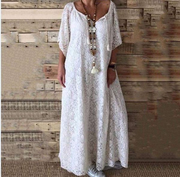 spring / summer 2020 new women's lace v-neck mid sleeve dress, Black;gray
spring / summer 2020 new women's lace v-neck mid sleeve dress, Black;gray