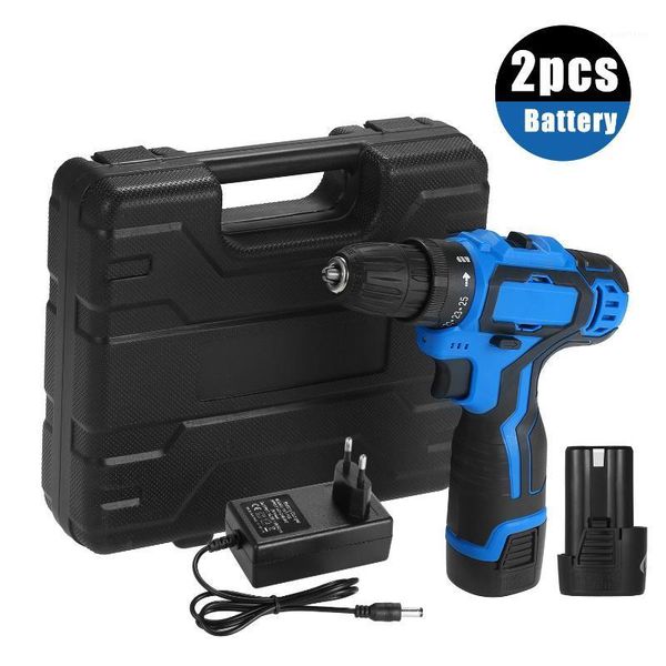 18v cordless electric drill driver power tools household electric drill with 6a li-ion battery 25+1 torque setting compact1