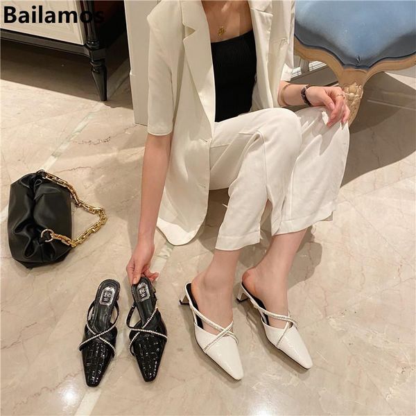 slippers bailamos spring square toe low heels mules sandals women shoes for woman fashion luxury rhinestone female heel slides, Black
slippers bailamos spring square toe low heels mules sandals women shoes for woman fashion luxury rhinestone female heel slides, Black