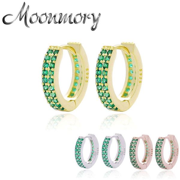 hoop & huggie moonmory 925 sterling silver green zircon huggies earring for women simple fine crystal circle earrings jewelry oorbellen, Golden;silver
hoop & huggie moonmory 925 sterling silver green zircon huggies earring for women simple fine crystal circle earrings jewelry oorbellen, Golden;silver