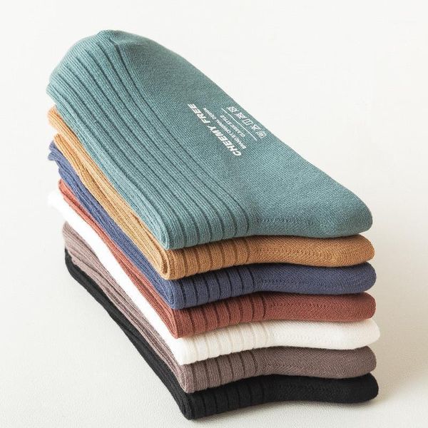 98% cotton men's colour socks autumn long socks couples fashionable joker business casual deodorant stockings 20201, Black
98% cotton men's colour socks autumn long socks couples fashionable joker business casual deodorant stockings 20201, Black