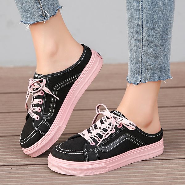 black friday informal women's flat white canvas shoes, brand a3051