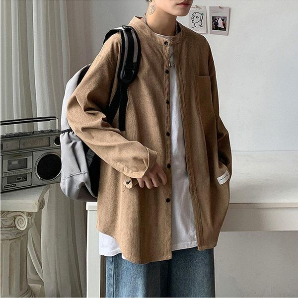 men's casual shirts corduroy jacket women men blouse autumn korean loose japanese vintage 2022 retro baseball black shirt, White;black
men's casual shirts corduroy jacket women men blouse autumn korean loose japanese vintage 2022 retro baseball black shirt, White;black