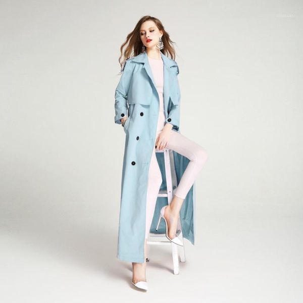 2019 spring autumn woman trench coat long lapel double-breasted sky blue plus size fashion vintage ladies trench coat h1361, Tan;black
2019 spring autumn woman trench coat long lapel double-breasted sky blue plus size fashion vintage ladies trench coat h1361, Tan;black