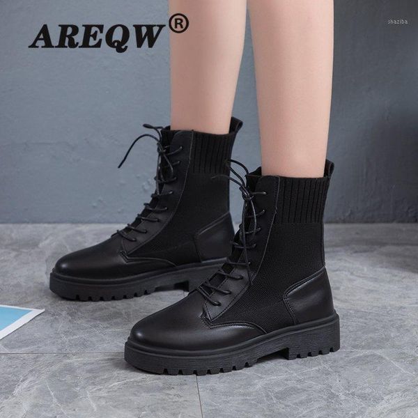 women sock ankle boots ladies pumps shoes knitted lace up squre toe chunky heels fashion woman boot 2020 new female1, Black
women sock ankle boots ladies pumps shoes knitted lace up squre toe chunky heels fashion woman boot 2020 new female1, Black