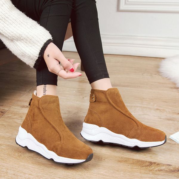 zpxhsm agutzm heel snow boots new winter women buckle zipper design ankle boots plush thick bottom warm cotton shoes a464, Black
zpxhsm agutzm heel snow boots new winter women buckle zipper design ankle boots plush thick bottom warm cotton shoes a464, Black