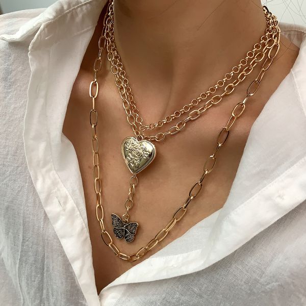 women choker necklace gothic multi layer cross pendant choker necklace gold color thick chain necklace women jewelry, Silver
women choker necklace gothic multi layer cross pendant choker necklace gold color thick chain necklace women jewelry, Silver