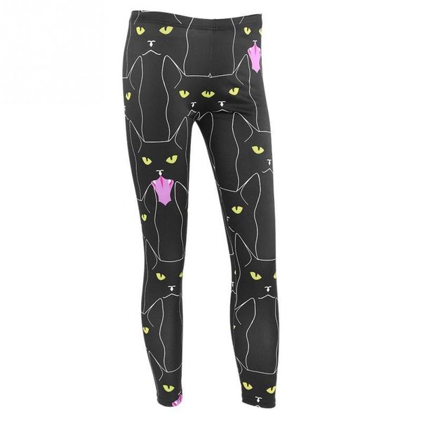 women cat pattern sports pants slim tights gym yoga running fitness leggings pants training athletic trousers, White;red
women cat pattern sports pants slim tights gym yoga running fitness leggings pants training athletic trousers, White;red