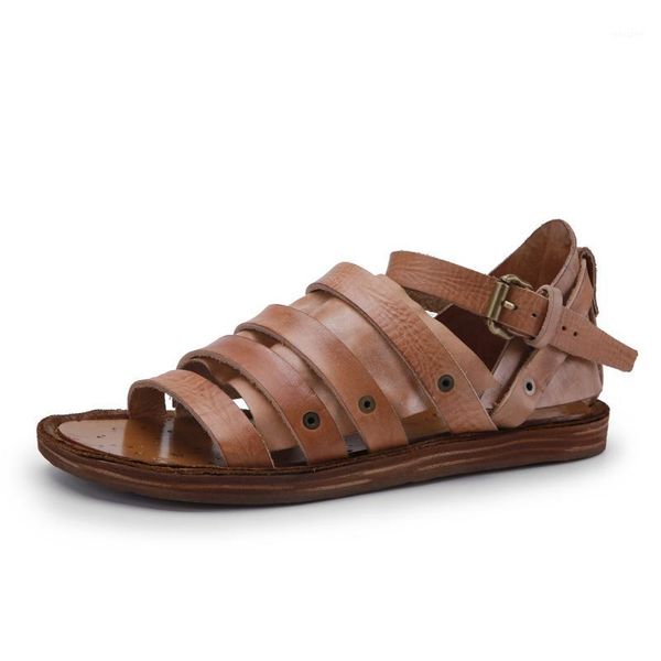 sandals leather handmade 100% real men summer british retro flat gladiator lovers open toe beach buckle strap sandals1, Black
sandals leather handmade 100% real men summer british retro flat gladiator lovers open toe beach buckle strap sandals1, Black
