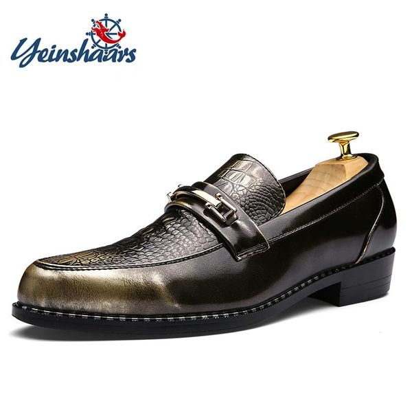 yeinshaars new fashion alligator pattern formal shoes slip-on men loafers pointed toe dress shoes breathable groom wedding, Black
yeinshaars new fashion alligator pattern formal shoes slip-on men loafers pointed toe dress shoes breathable groom wedding, Black