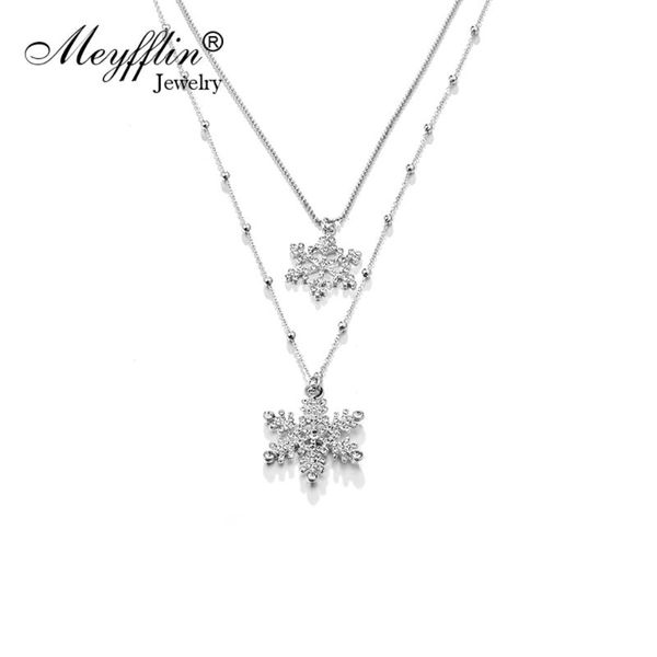 pendant necklaces fashion crystal double snowflake & pendants chains long for women jewelry collares 2021 christmas gift, Silver
pendant necklaces fashion crystal double snowflake & pendants chains long for women jewelry collares 2021 christmas gift, Silver