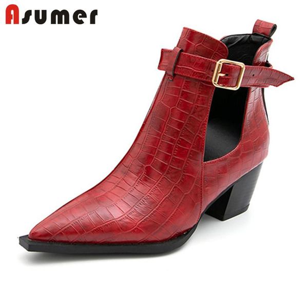 boots asumer 2021 est women ankle pointed toe buckle square heels western cool fashion comfortable casual shoes woman, Black
boots asumer 2021 est women ankle pointed toe buckle square heels western cool fashion comfortable casual shoes woman, Black