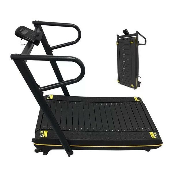 self powered curved running treadmill foldable home fitness curved air runner