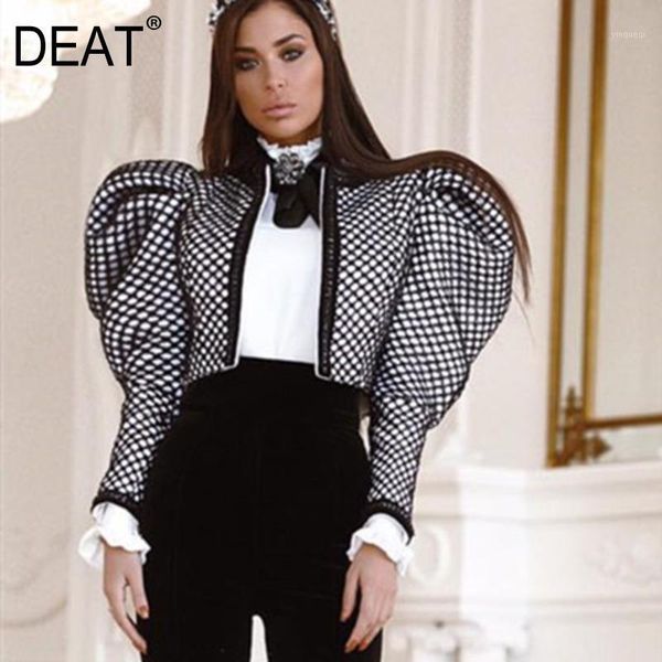 deat 2020 new spring fashion women clothes runway styles female vestido puff sleeves short jacket wj80601, Black
deat 2020 new spring fashion women clothes runway styles female vestido puff sleeves short jacket wj80601, Black