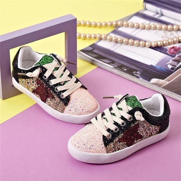 new girls' children's shoes casual boys' sneakers color sequins greet small dirty shoes star shoes 201223, Black
new girls' children's shoes casual boys' sneakers color sequins greet small dirty shoes star shoes 201223, Black