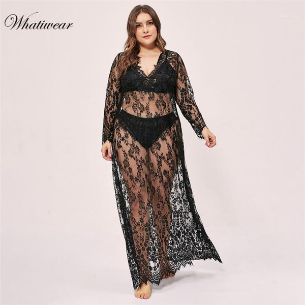 whatiwear nightwear plus size lace nightgown sleepwear dress deep v neck lingerie robe drop shipping1, Black;red
whatiwear nightwear plus size lace nightgown sleepwear dress deep v neck lingerie robe drop shipping1, Black;red