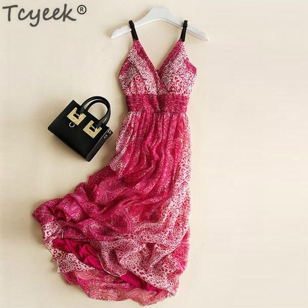 tcyeek beach summer dress women sleeveless long party dress silk dresses elegant boho dresses vestidos verano 2020 lwl15571, Black;gray
tcyeek beach summer dress women sleeveless long party dress silk dresses elegant boho dresses vestidos verano 2020 lwl15571, Black;gray