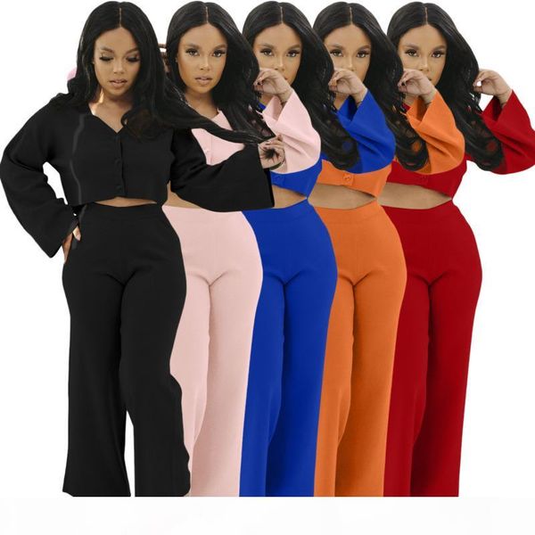women designers clothes 2020 fashion two piece leisure wide leg pants loose sleeve set high waist design suit, White
women designers clothes 2020 fashion two piece leisure wide leg pants loose sleeve set high waist design suit, White