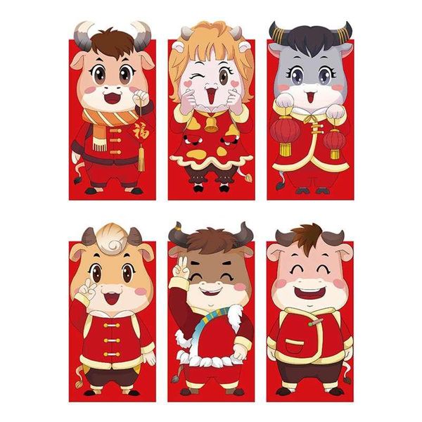 2021 new year ox cartoon red envelopes three-dimensional special-shaped red envelope new year's eve envelope bag 6 pcs
2021 new year ox cartoon red envelopes three-dimensional special-shaped red envelope new year's eve envelope bag 6 pcs