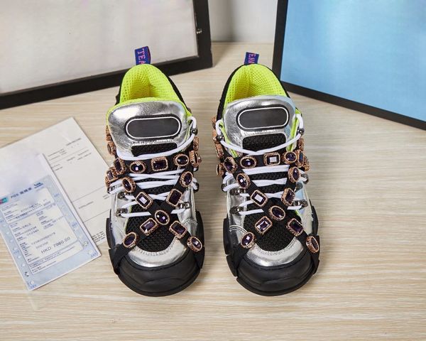 dad shoes women 2020 new yuansuo versatile color matching mesh crystal diamond lovers dada shoes fashion sports shoes, Black 
dad shoes women 2020 new yuansuo versatile color matching mesh crystal diamond lovers dada shoes fashion sports shoes, Black