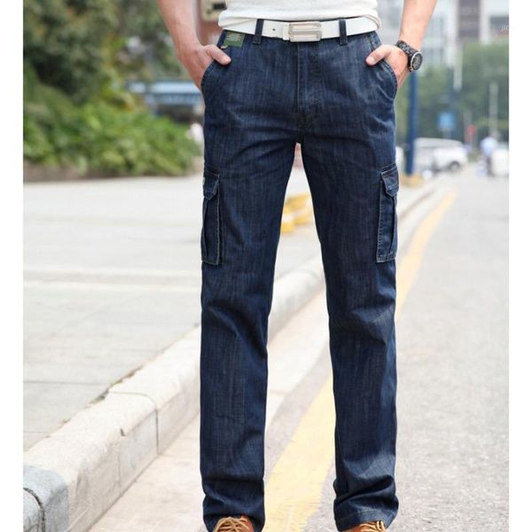mens denim cargo jeans loose straight jogger jeans full length casual big size blue multi-pockets plaid safari style mid1
mens denim cargo jeans loose straight jogger jeans full length casual big size blue multi-pockets plaid safari style mid1