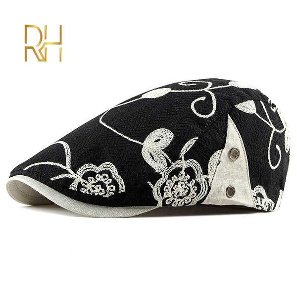 berets casual retro hat ladies men and women spring summer sun embroidered floral forward sboy cap rh, Blue;gray
berets casual retro hat ladies men and women spring summer sun embroidered floral forward sboy cap rh, Blue;gray