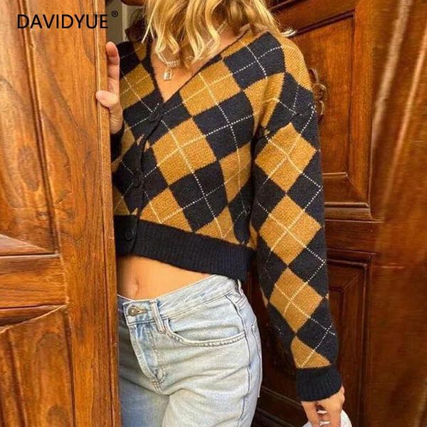 women's knits & tees sweater women cardigan long sleeve crop korean knitted sweaters vintage cropped plaid cardiagns button up blue, White
women's knits & tees sweater women cardigan long sleeve crop korean knitted sweaters vintage cropped plaid cardiagns button up blue, White