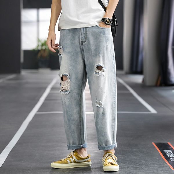 new hip hop design brand ripped jeans for men's straight 2021 spring fashion punk skateboard moto bike vintage jean plus oversize gi67, Blue
new hip hop design brand ripped jeans for men's straight 2021 spring fashion punk skateboard moto bike vintage jean plus oversize gi67, Blue