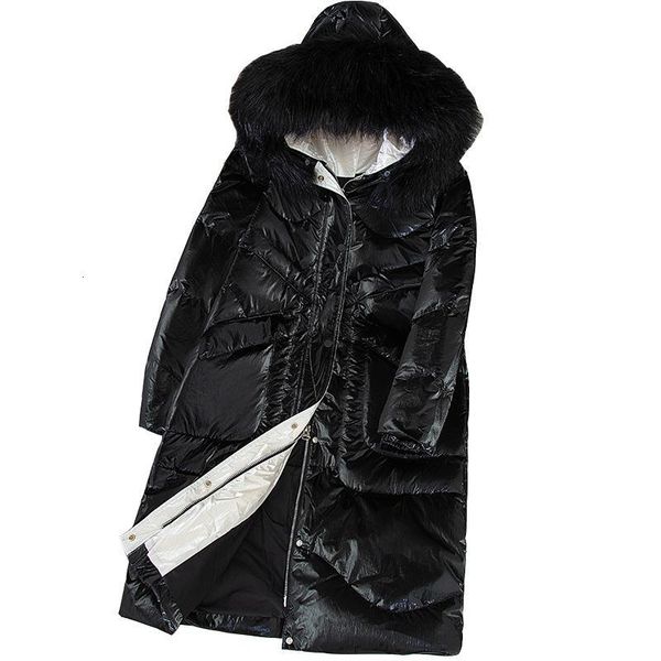 korean new winter down coat women big fur collar parka jacket winter long warm white duck down jacket coat womens hooded outcoat, Black
korean new winter down coat women big fur collar parka jacket winter long warm white duck down jacket coat womens hooded outcoat, Black