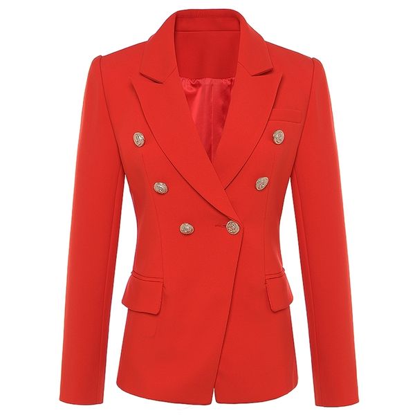 new fashion fall winter baroque designer blazer women's metal lion buttons double breasted blazer jacket outer coat red 201114, White;black
new fashion fall winter baroque designer blazer women's metal lion buttons double breasted blazer jacket outer coat red 201114, White;black