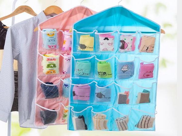 16 pockets socks bra underwear hanging organizer tidy rack hanger storage door bag for bathroom living room household sundries
16 pockets socks bra underwear hanging organizer tidy rack hanger storage door bag for bathroom living room household sundries