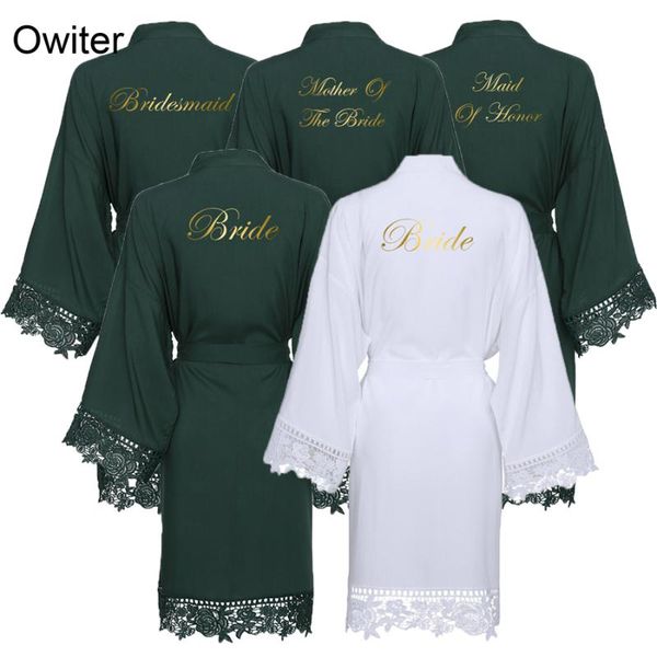 women's sleepwear owiter 2021 dark green cotton kimono bride bridesmaid robes w/ lace trim women wedding bridal robe bathrobe white, Black;red
women's sleepwear owiter 2021 dark green cotton kimono bride bridesmaid robes w/ lace trim women wedding bridal robe bathrobe white, Black;red