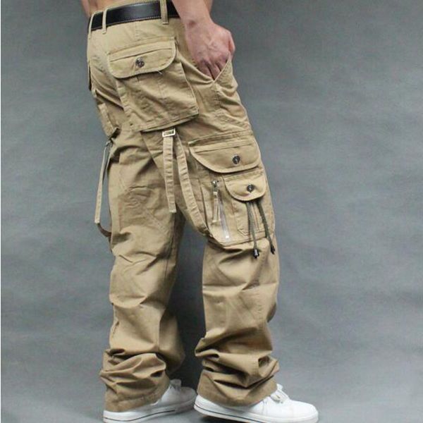 men's cargo casual mens straight-leg pants pant multi pocket overall men outdoors trousers plus size, Black
men's cargo casual mens straight-leg pants pant multi pocket overall men outdoors trousers plus size, Black