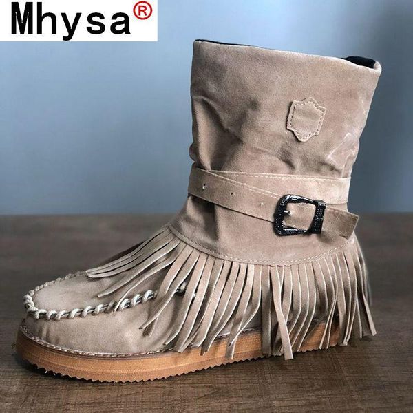 2020 new winter women's boots fashion tassel buckle women flat boots mid-calf warm women snow square-toe botas mujer, Black
2020 new winter women's boots fashion tassel buckle women flat boots mid-calf warm women snow square-toe botas mujer, Black