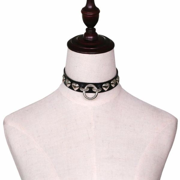 kmvexo fashion chocker gothic jewelry metal round leather heart choker necklace gift for women girls punk rivets neck qylhbu, White
kmvexo fashion chocker gothic jewelry metal round leather heart choker necklace gift for women girls punk rivets neck qylhbu, White