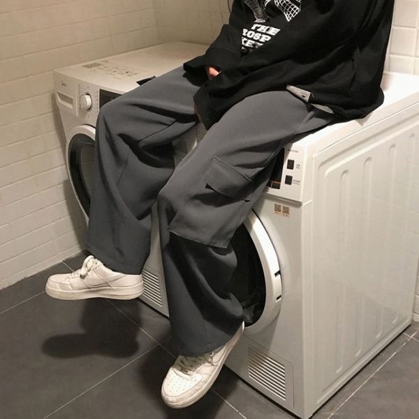 wide leg overalls men's korean fashion loose overalls pants casual pantscasual pants ins versatile straight drop feeling net red trouse, Blue
wide leg overalls men's korean fashion loose overalls pants casual pantscasual pants ins versatile straight drop feeling net red trouse, Blue