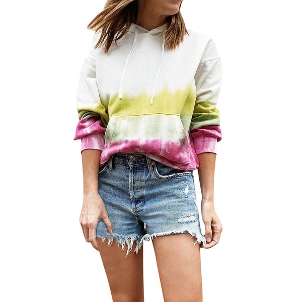 women's tie dyed hoodies drawstring casual fashion pocket pullover sweatshirts autumn spring plaid hooded streetwear kg-296, Black
women's tie dyed hoodies drawstring casual fashion pocket pullover sweatshirts autumn spring plaid hooded streetwear kg-296, Black