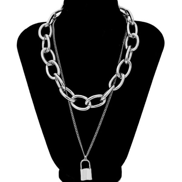 chains diezi hip hop gothic metal chain choker necklace lock pendant for women fashion goth vintage collier femme jewelry, Silver
chains diezi hip hop gothic metal chain choker necklace lock pendant for women fashion goth vintage collier femme jewelry, Silver