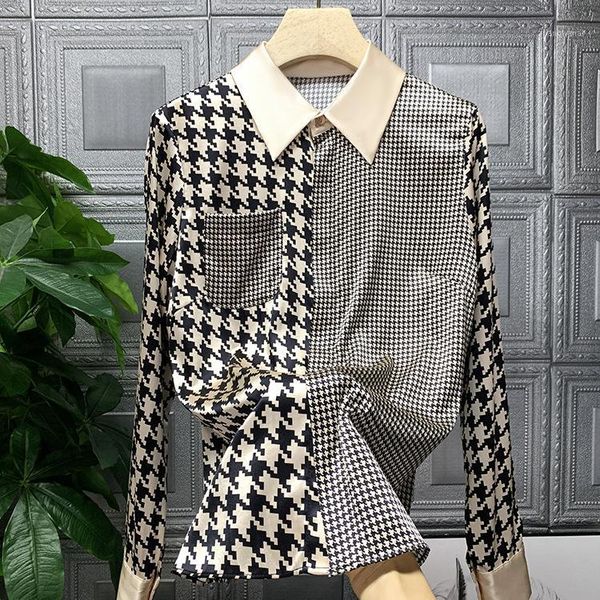 chic elegant shirts 2020 autumn women's plaid shirts & blouses c3701, White
chic elegant shirts 2020 autumn women's plaid shirts & blouses c3701, White