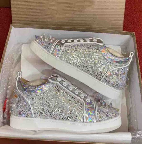 fashion spikes & mesh & strass sneakers men red bottom shoes men,women low casual shoes leisure flats eu35-47,box, Black
fashion spikes & mesh & strass sneakers men red bottom shoes men,women low casual shoes leisure flats eu35-47,box, Black