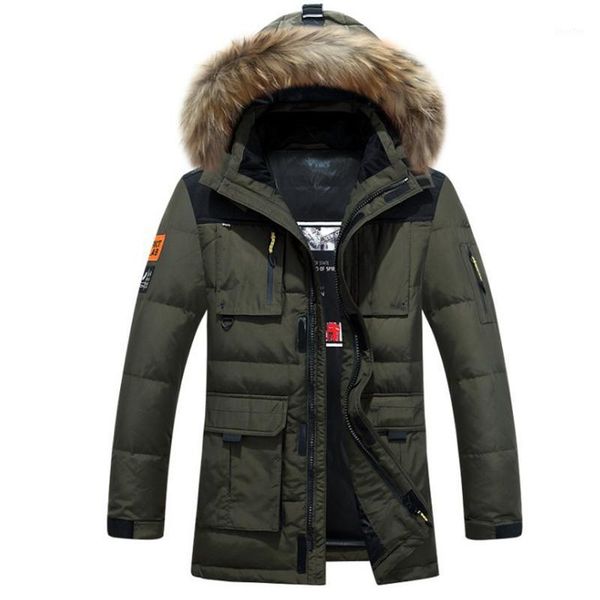 2018 new winter men's down jacket thick warm casual jacket snow hooded hat detachable white duck down pike coat1, Black
2018 new winter men's down jacket thick warm casual jacket snow hooded hat detachable white duck down pike coat1, Black