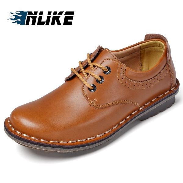 inlike genuine leather men shoes spring work safety couple shoes casual fashion flats oxfords, Black
inlike genuine leather men shoes spring work safety couple shoes casual fashion flats oxfords, Black