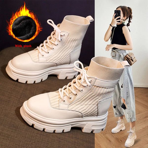 mcckle real soft leather nude ankle british style winter 2021 new casual women's shoes short boots women fashion, Black
mcckle real soft leather nude ankle british style winter 2021 new casual women's shoes short boots women fashion, Black