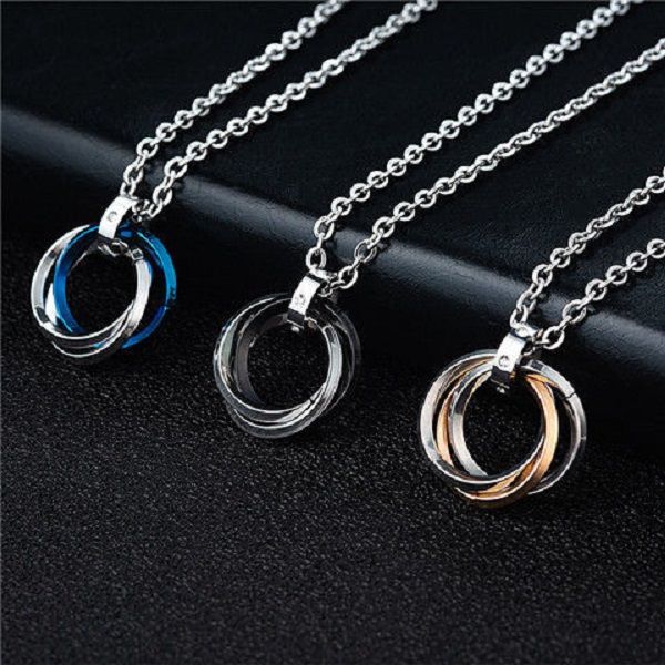 selling titanium copper necklace pendant clavicle chain three-ring pendant aaa12, Silver
selling titanium copper necklace pendant clavicle chain three-ring pendant aaa12, Silver