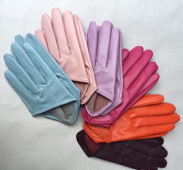 five fingers gloves maylofuer women' autumn and winter real sheepskin leather pure short, Blue;gray
five fingers gloves maylofuer women' autumn and winter real sheepskin leather pure short, Blue;gray