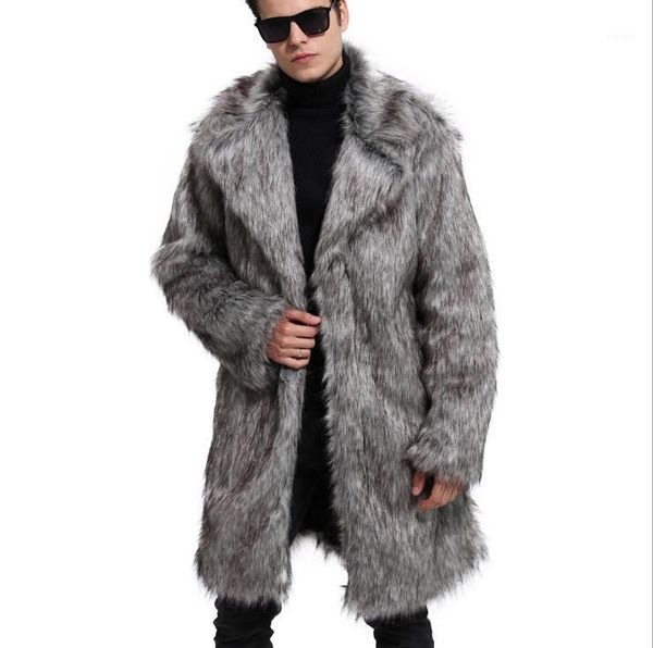 fashion popular men's faux fur suit collar long coat fur coat men 2019 autumn and winter new singer stage costumes s-4xl1, Black
fashion popular men's faux fur suit collar long coat fur coat men 2019 autumn and winter new singer stage costumes s-4xl1, Black