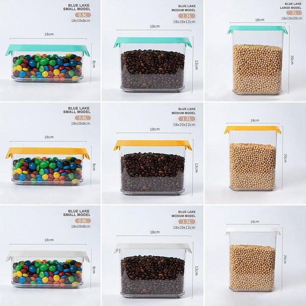 storage bottles & jars household kitchen fresh-keeping square sealed tank durable clear box ac8891
storage bottles & jars household kitchen fresh-keeping square sealed tank durable clear box ac8891