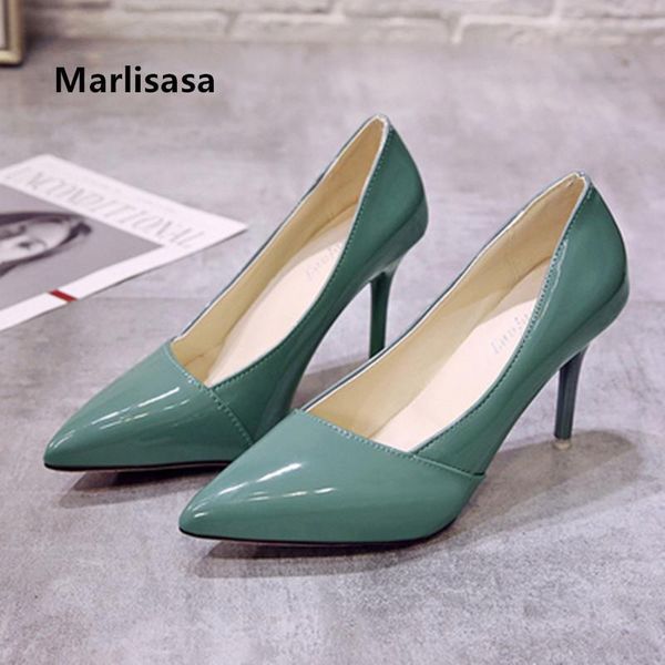 marlisasa zapatos dama women fashion sweet wine red pu leather slip on high heel shoes ladies classic green office pumps f9076, Black
marlisasa zapatos dama women fashion sweet wine red pu leather slip on high heel shoes ladies classic green office pumps f9076, Black