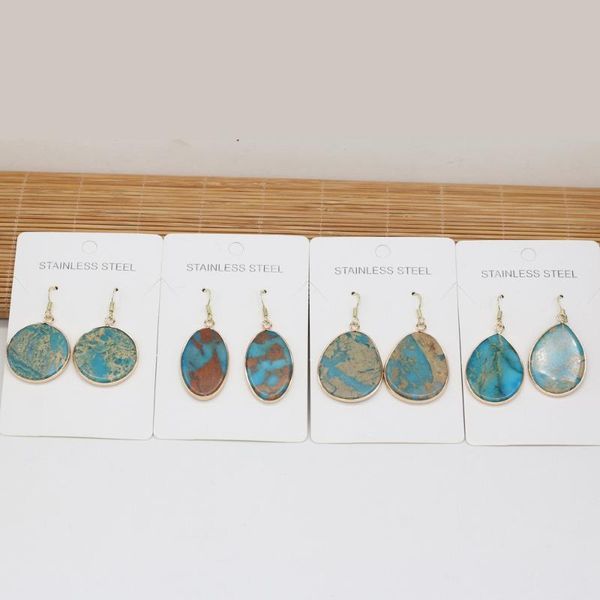 stud sell fashion natural stone earrings oval round shape blue ocean ore temperament for women girls jewelry gift, Golden;silver
stud sell fashion natural stone earrings oval round shape blue ocean ore temperament for women girls jewelry gift, Golden;silver